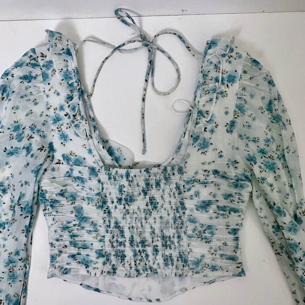 Free People Another Life Printed Top Size Small